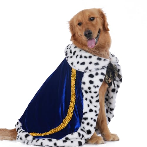 Lovelyshop Pet Serial Lux Mantel für Katzen und Hunde, für Halloween-Kostüme, König, Königin, Prinz und Prinzessin, Cosplay-XL Blau Lovelyshop Pet Serial Lux Mantel für Katzen und Hunde, für Halloween-Kostüme, König, Königin, Prinz und Prinzessin, Cosplay-XL Blau von Lovelyshop
