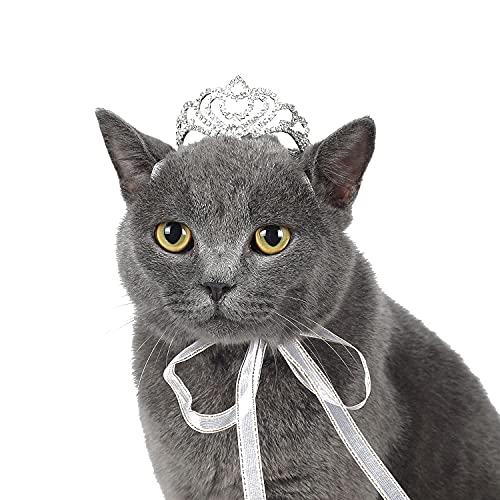 Lovelyshop Pet Series Classic Petal Strass Hund Katze Tiara Krone für Kostüm Mini Hund Haar Zubehör, S von Lovelyshop