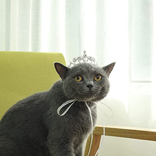 Lovelyshop Pet Series Kristall Strass Hund Katze Tiara Krone für Kostüm kleine Hunde Haarschmuck von Lovelyshop