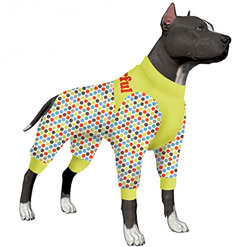 LovinPet Haustier-Genesungsanzug für Hunde, postoperativer Overall für Hunde, Einteiler als Unterteil unter Hundemänteln, zum Aufhängen mit Diddly Dot Sky Prints, Pyjama für große Hunde von LovinPet