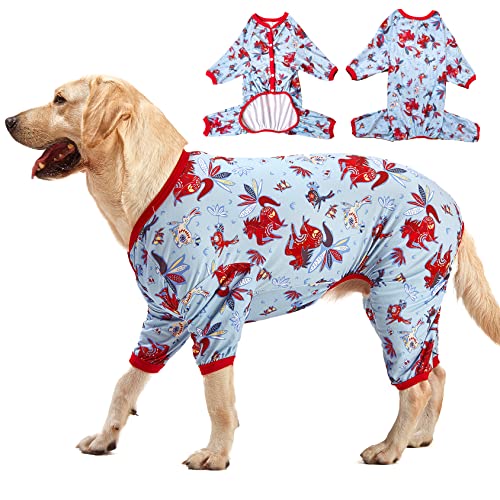 LovinPet Riesiger Pyjama für große Hunde, Kaninchen und Wildpferde, leichter dehnbarer Pullover, Hunde-Jammies, volle Abdeckung, große Rassen, Hunde-Einteiler, Pet PJ's/M LovinPet Riesiger Pyjama für große Hunde, Kaninchen und Wildpferde, leichter dehnbarer Pullover, Hunde-Jammies, volle Abdeckung, große Rassen, Hunde-Einteiler, Pet PJ's/M von LovinPet
