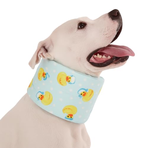 LovinPet Verstellbares Hundehalsband für mittelgroße und große Rassen, weiches Nackenkissen zur Leckprävention, Komfort nach Operationen und Wundpflege, passend für die meisten Hunde, Enten mit LovinPet Verstellbares Hundehalsband für mittelgroße und große Rassen, weiches Nackenkissen zur Leckprävention, Komfort nach Operationen und Wundpflege, passend für die meisten Hunde, Enten mit von LovinPet
