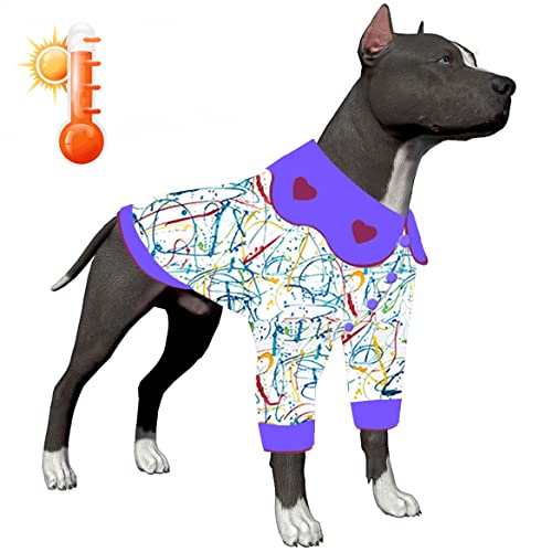LovinPet f3fa Flanell-Hundebekleidung für Huskys, bequemer und warmer Stoff, magische Streifenmuster, aktualisierte Hunde-Outfits, Welpen, kaltes Wetter, Hunde-Winterbekleidung für XS bis XXL Rassen von LovinPet