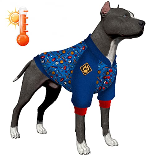 LovinPet f7fa Hundemantel, einfach zu tragen, Sportkleidung, mit mehreren Drucken, mit gemütlichem Hundefutter, warme Winterkleidung für kleine bis große Hunde von LovinPet