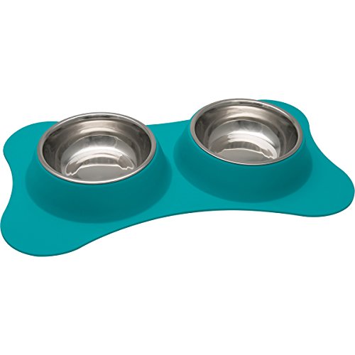 Loving Pets Flex Diner für Hunde, Knochenform, Rotkehlchen-Ei von Loving Pets