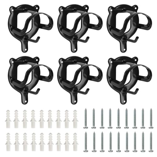 6pcs Horse Trensenzaumzeug Rack, Equestrian Bridle Hanger, Tragbare Zaumzeug Halterung Zaumzeug Haken Pferd Zaumzeug Aufbewahrung Rack Halter Zaumzeug Halter, Metall Trensenhalter für Pferde, Reitstal von Loxiia