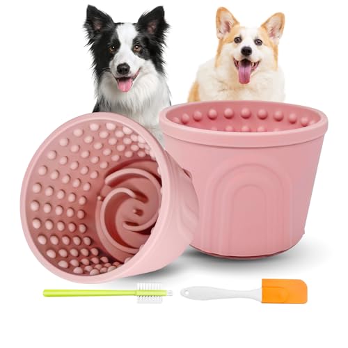 Leckmatte für Hunde, Leckmatte, Leckerli-Spender, Größe S, Angstlinderung, langsamer Futterspender, rutschfester Lecknapf für kleine, mittelgroße und große Rassen, BPA-freies Silikon, 2 Stück Leckmatte für Hunde, Leckmatte, Leckerli-Spender, Größe S, Angstlinderung, langsamer Futterspender, rutschfester Lecknapf für kleine, mittelgroße und große Rassen, BPA-freies Silikon, 2 Stück von Loyala