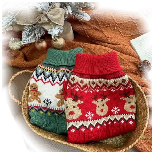 Loyanyy Hundepullover, weich, warm, gestrickt, Katzenpullover, klassisch, dick, niedlicher Winterpullover für den Winter, Welpen, Kätzchen, Rentier, Größe M Loyanyy Hundepullover, weich, warm, gestrickt, Katzenpullover, klassisch, dick, niedlicher Winterpullover für den Winter, Welpen, Kätzchen, Rentier, Größe M von Loyanyy