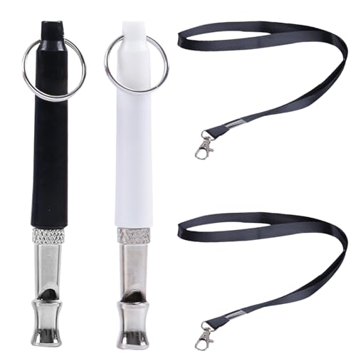 2 Stück Ultraschall-Hundepfeife Hochfrequenz Lautlos, Erziehungshilfen für Hunde Pfeifen Hundepfeife Rückruf Adjustable Bellen Metall Whistle Training Lanyard für Hundetraining Erziehung und Verhalten 2 Stück Ultraschall-Hundepfeife Hochfrequenz Lautlos, Erziehungshilfen für Hunde Pfeifen Hundepfeife Rückruf Adjustable Bellen Metall Whistle Training Lanyard für Hundetraining Erziehung und Verhalten von Lpolkvemelh