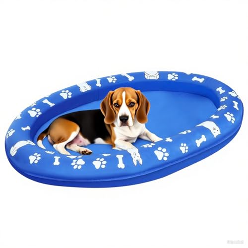 Lpoppcx Hundeschwimmhilfen Für Pool,Aufblasbare Hundeboot Für Schwimmbecken - Wasserspielzeug Für Groß Mittel Klein Outdoor Spiele Wasseraktivitäten Sommer See Fluss von Lpoppcx