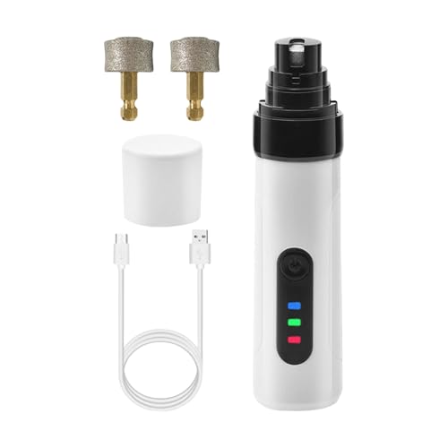 Hunde- Und Katzennagel -Trimmer, Wiederaufladbare Batterie, 3.2x3.2x13.8 Cm, Haustier -Pflegewerkzeug, Katzennagelfeile, Abnehmbare Schleifabdeckung, Zum Campen, Reisen, Freien, Innenräumen, Tierarzt, von Lpsdssre