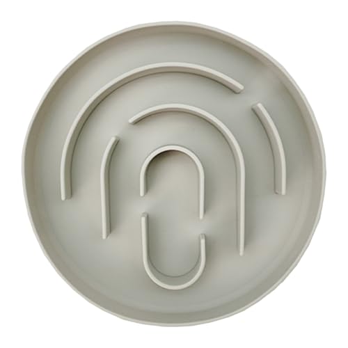 Langsame Feeder Dog Bowl, Silicon Welpenfutterschale, Katzenfutterhalter, Nicht rutschfest, Sicher Und Einfach Zu Bedienen, Sichere Lösung Für Die, Fördert Gesunde Ernährung, 15x15x2 cm, Für von Lpsdssre