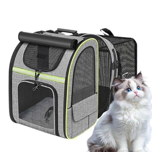 Lpsdssre Ausziehbarer Katzen Rucksack Tragetasche,Reise Transportbox Für Katzen - Klappbare Atmungsaktive Erweiterbare Haustiertasche Für Wanderung Camping Reisen Auto Lpsdssre Ausziehbarer Katzen Rucksack Tragetasche,Reise Transportbox Für Katzen - Klappbare Atmungsaktive Erweiterbare Haustiertasche Für Wanderung Camping Reisen Auto von Lpsdssre
