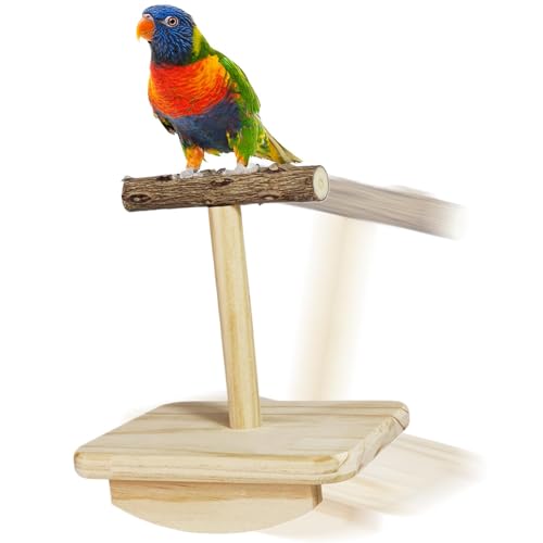 Schaukelspielzeug für Vögel, Naturholz, Vogelschaukeln und Naturholz, tragbar und reisefreundlich, 14 x 10 x 15,5 cm, für Aktivitäten und Entspannung Ihres Haustiers Schaukelspielzeug für Vögel, Naturholz, Vogelschaukeln und Naturholz, tragbar und reisefreundlich, 14 x 10 x 15,5 cm, für Aktivitäten und Entspannung Ihres Haustiers von Lpsdssre