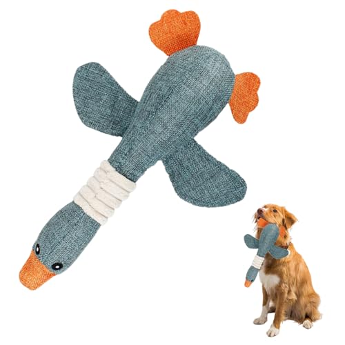 Lrxinki Hundespielzeug, Extreme Goose, Robuste Ente Für Schwere Kauen Entwickelt Robustes Enten Unzerstörbares Hund Spielzeug Unzerstörbare Gans (Blau) von Lrxinki