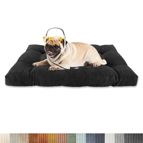 Lsjoaw Orthopädisches Hundebett 130x90x15cm Cordstoff Dog Bed Kleine Hundesofa Plüsch Hundekissen Grosse Hunde Hundecouch rutschfest Unterseite Mittelgroße Hundekörbchen Schwarz Lsjoaw Orthopädisches Hundebett 130x90x15cm Cordstoff Dog Bed Kleine Hundesofa Plüsch Hundekissen Grosse Hunde Hundecouch rutschfest Unterseite Mittelgroße Hundekörbchen Schwarz von Lsjoaw