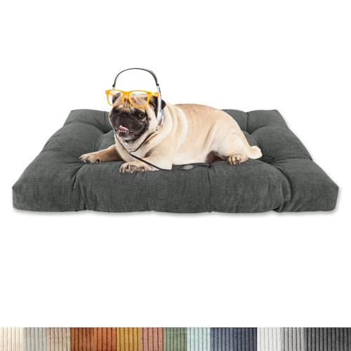 Lsjoaw Orthopädisches Hundebett 140x100x15cm Cordstoff Dog Bed Kleine Hundesofa Plüsch Hundekissen Grosse Hunde Hundecouch rutschfest Unterseite Mittelgroße Hundekörbchen Dunkelgrau Lsjoaw Orthopädisches Hundebett 140x100x15cm Cordstoff Dog Bed Kleine Hundesofa Plüsch Hundekissen Grosse Hunde Hundecouch rutschfest Unterseite Mittelgroße Hundekörbchen Dunkelgrau von Lsjoaw