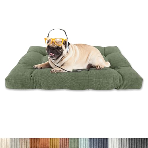 Lsjoaw Orthopädisches Hundebett 85x50x8cm Cordstoff Dog Bed Kleine Hundesofa Plüsch Hundekissen Grosse Hunde Hundecouch rutschfest Unterseite Mittelgroße Hundekörbchen GrüN Lsjoaw Orthopädisches Hundebett 85x50x8cm Cordstoff Dog Bed Kleine Hundesofa Plüsch Hundekissen Grosse Hunde Hundecouch rutschfest Unterseite Mittelgroße Hundekörbchen GrüN von Lsjoaw