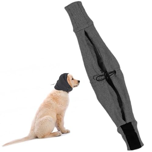 Ltsbaed Hundehalsband Ohrenschützer, Bequeme Hunde-Ohrenschützer, Verstellbare Ohrenschutz Hund, Beruhigende Ohrenschützer für Hunde, Hunde-Ohrenschutz, zur Angstlinderung Beruhigung (Größe S) von Ltsbaed