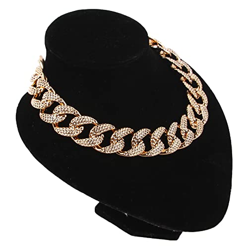 LtuzPet Goldenes Hundehalsband, verstellbarer Hals, kubanische Kette für Welpen, leichte Metall-Schmuckkette von LtuzPet