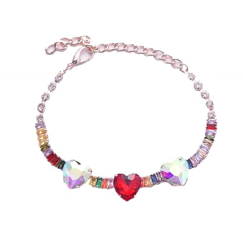 LtuzPet Haustier Strass Halsband Bling Hund Kristall Halsbänder Katze Halsband Kette Herzform Strass Hundehalsband von LtuzPet