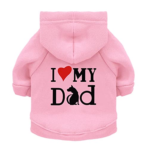 LtuzPet Haustier-Sweatshirt, Hunde-Kapuzenpullover mit Fleece, Katzen-Kapuze, Hundepullover mit Hut für kleine, mittelgroße Rassen LtuzPet Haustier-Sweatshirt, Hunde-Kapuzenpullover mit Fleece, Katzen-Kapuze, Hundepullover mit Hut für kleine, mittelgroße Rassen von LtuzPet