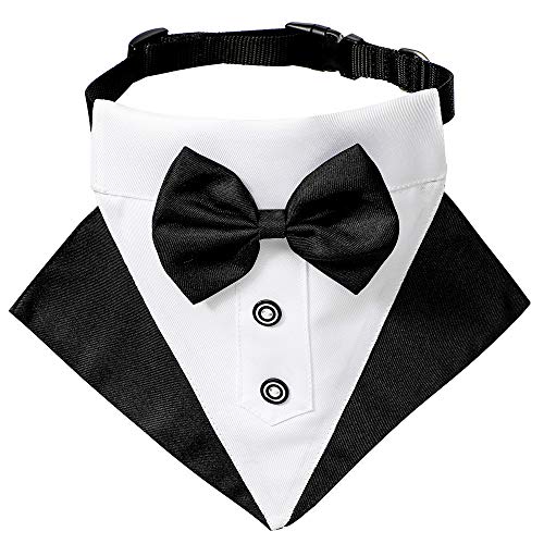 LtuzPet Hunde-Smoking-Halstuch, Halsband mit Schleife, Dreieck-Lätzchen, verstellbares Halsband für Haustiere, Jungen oder Mädchen, Geschenk LtuzPet Hunde-Smoking-Halstuch, Halsband mit Schleife, Dreieck-Lätzchen, verstellbares Halsband für Haustiere, Jungen oder Mädchen, Geschenk von LtuzPet