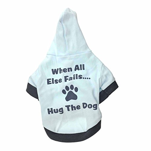 LtuzPet Hunde-Sweatshirt mit Hut, Haustier-Kapuze, Katzen-Pullover, Mantel für kleine und mittelgroße Haustiere von LtuzPet