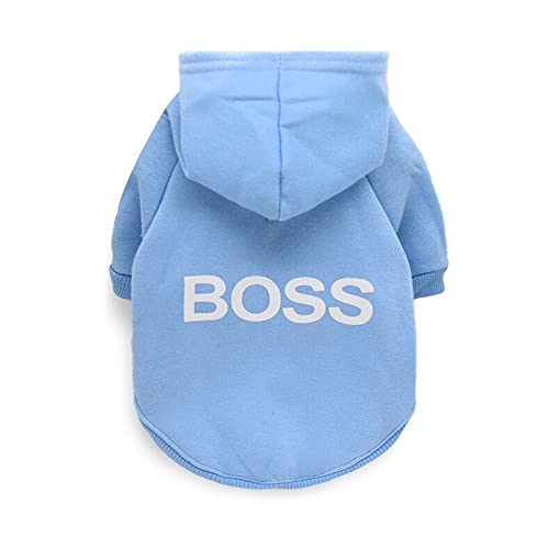 LtuzPet Hund Hoodie Boss Druck Hund Pullover Weiche Fleece Haustier Kleidung Warme Hund Jacke Mantel LtuzPet Hund Hoodie Boss Druck Hund Pullover Weiche Fleece Haustier Kleidung Warme Hund Jacke Mantel von LtuzPet