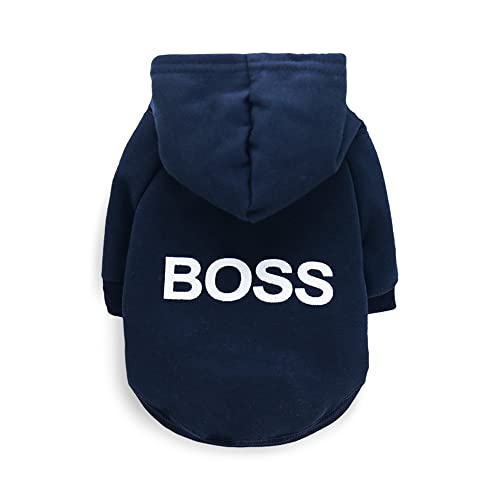 LtuzPet Hund Hoodie Boss Druck Hund Pullover Weiche Fleece Haustier Kleidung Warme Hund Jacke Mantel LtuzPet Hund Hoodie Boss Druck Hund Pullover Weiche Fleece Haustier Kleidung Warme Hund Jacke Mantel von LtuzPet