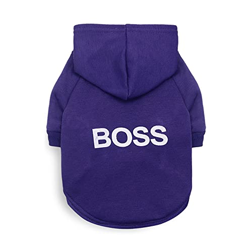 LtuzPet Hund Hoodie Boss Druck Pullover Weiche Fleece Haustier Kleidung Warme Jacke Mantel LtuzPet Hund Hoodie Boss Druck Pullover Weiche Fleece Haustier Kleidung Warme Jacke Mantel von LtuzPet