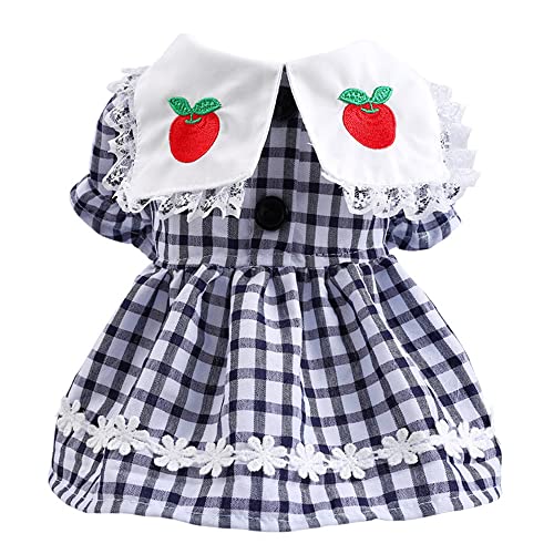 LtuzPet Kariertes Hundekleid, Katzenkleidung, Welpenrock, Tutu mit Schleife, Haustierkleidung für Mädchen für Party LtuzPet Kariertes Hundekleid, Katzenkleidung, Welpenrock, Tutu mit Schleife, Haustierkleidung für Mädchen für Party von LtuzPet