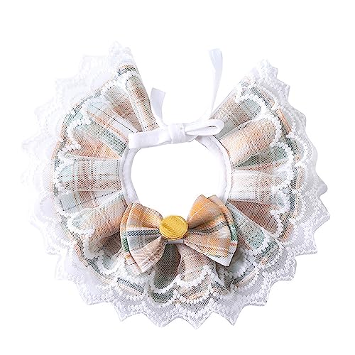 LtuzPet Niedliche Bowtie Katze Hund Halsband Spitzenkragen Rüschen Katze Hund Spitze Lätzchen Schal, Haustiere Schal Zubehör für Haustier Geburtstag Party Urlaub Alltag Kostüm Zubehör (M, Grün) LtuzPet Niedliche Bowtie Katze Hund Halsband Spitzenkragen Rüschen Katze Hund Spitze Lätzchen Schal, Haustiere Schal Zubehör für Haustier Geburtstag Party Urlaub Alltag Kostüm Zubehör (M, Grün) von LtuzPet