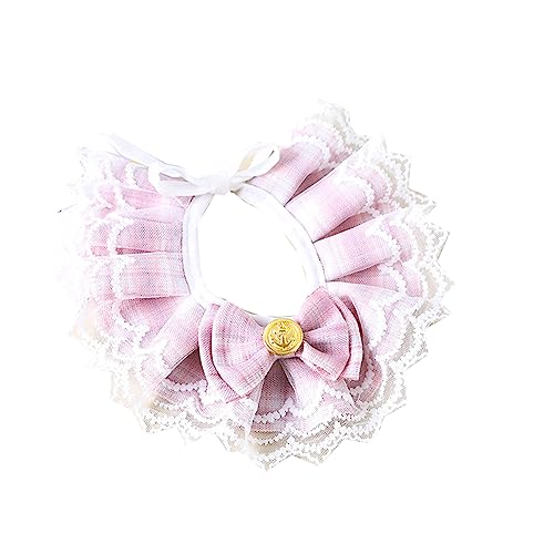 LtuzPet Niedliche Fliege Katze Hund Halsband Spitzenkragen Rüschen Katze Hund Spitze Lätzchen Schal, Haustiere Schal Zubehör für Haustier Geburtstag Party Urlaub Alltag Kostüm Zubehör (XS, Rosa) LtuzPet Niedliche Fliege Katze Hund Halsband Spitzenkragen Rüschen Katze Hund Spitze Lätzchen Schal, Haustiere Schal Zubehör für Haustier Geburtstag Party Urlaub Alltag Kostüm Zubehör (XS, Rosa) von LtuzPet