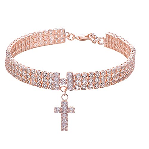 LtuzPet Verstellbare Haustier-Halskette, funkelnd, schillernder Schmuck, Kreuz, Strass, Hundehalsband für Katzen und Hunde LtuzPet Verstellbare Haustier-Halskette, funkelnd, schillernder Schmuck, Kreuz, Strass, Hundehalsband für Katzen und Hunde von LtuzPet