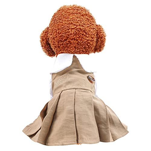 LtuzPet Vintage Hundekleid Haustier Puppe Kragen Kleid Hundeoverall Kleid Haustier Frühling Sommer Kleidung Bekleidung von LtuzPet