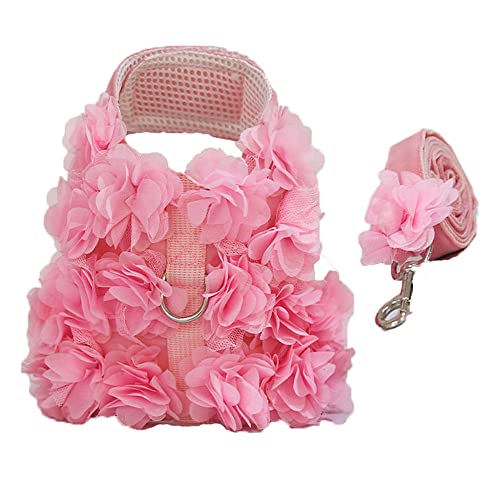 LtuzPet Vintage-Hundekleid mit Blumenmuster, mit Leine, Hundegeschirr, Kleid, Leine, Set für Welpen, Katzen, Kaninchen, Kleider mit D-Ring LtuzPet Vintage-Hundekleid mit Blumenmuster, mit Leine, Hundegeschirr, Kleid, Leine, Set für Welpen, Katzen, Kaninchen, Kleider mit D-Ring von LtuzPet