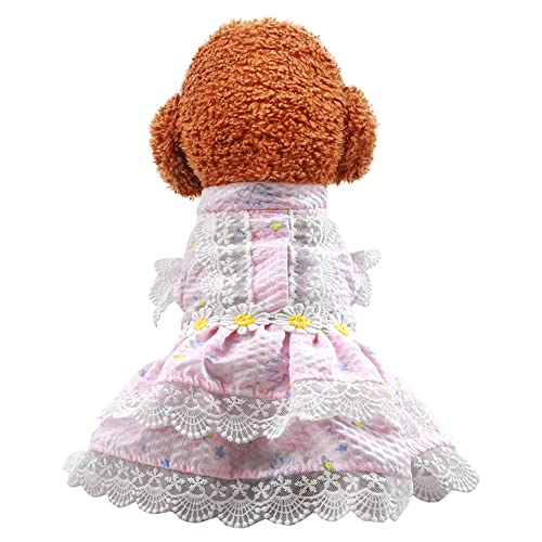 LtuzPet Welpenkleid für Hunde, Mode, für Haustiere, Katzen, Sommerkleidung, Hundekleidung, Tutu-Kleid, Gaze-Rock von LtuzPet