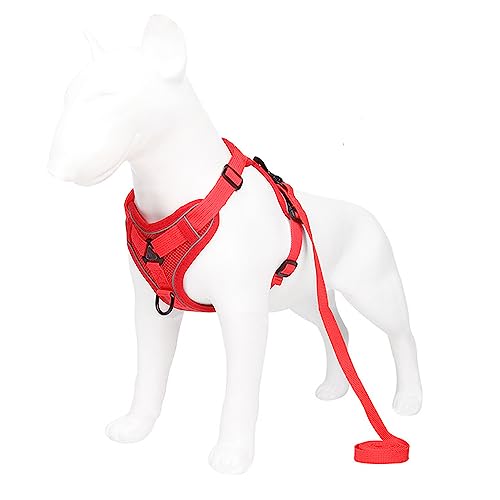 tuzPet Hundegeschirr mit Leine Set reflektierendes Step-in-Welpengeschirr atmungsaktiv mit gepolsterter Weste, reflektierend für Hunde und Katzen 。 Traktionsgurt verstellbar, einfache Kontrolle tuzPet Hundegeschirr mit Leine Set reflektierendes Step-in-Welpengeschirr atmungsaktiv mit gepolsterter Weste, reflektierend für Hunde und Katzen 。 Traktionsgurt verstellbar, einfache Kontrolle von LtuzPet