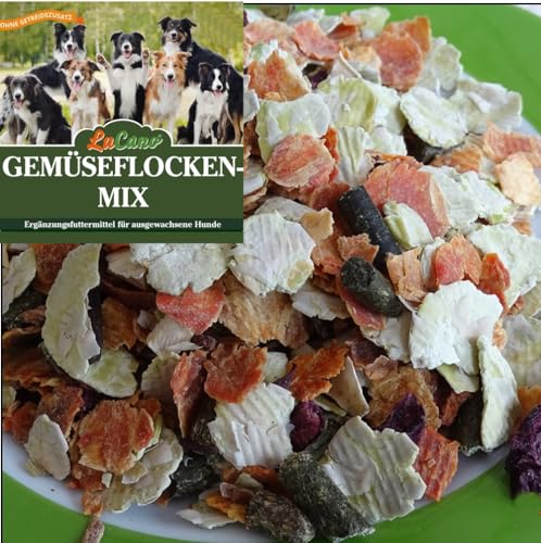 1 kg LuCano Gemüseflocken Mix für Hunde | Barf Ergänzungsfutter | Gemüsemischung | Trockengemüse von LuCano