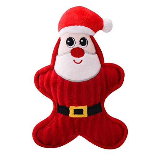 LuGez Plüsch-Kauspielzeug for Hunde, Urlaubsspielzeug for Haustiere, Weihnachtsspielzeug for Hunde, Spielzeug for Weihnachten, Rentier-Hundespielzeug/1468 (Color : A) von LuGez