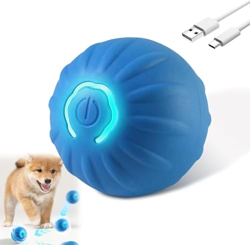Interaktiver Katzenball, selbstrollender Katzenball, interaktives Katzenspielzeug, interaktives Hundespielzeug, selbstbewegender intelligenter automatischer Rollball für große und kleine Hunde, Interaktiver Katzenball, selbstrollender Katzenball, interaktives Katzenspielzeug, interaktives Hundespielzeug, selbstbewegender intelligenter automatischer Rollball für große und kleine Hunde, von LuGirlre