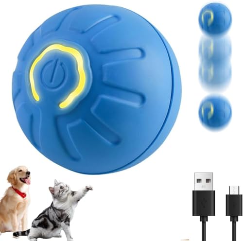LuGirlre Interaktives Katzenspielzeug, Rollball, Hundeball, 2025, verbesserter automatischer Katzenball, Hundespielzeug, interaktiv, intelligent, automatisch bewegliches Hundespielzeug, 360° LuGirlre Interaktives Katzenspielzeug, Rollball, Hundeball, 2025, verbesserter automatischer Katzenball, Hundespielzeug, interaktiv, intelligent, automatisch bewegliches Hundespielzeug, 360° von LuGirlre