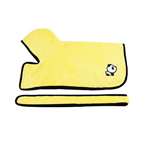 Lucaser Handtuch für Hunde, Hundemantel, Mikrofaser, sehr saugfähig, für Hunde und Katzen, Größe XL, Gelb von Lucaser