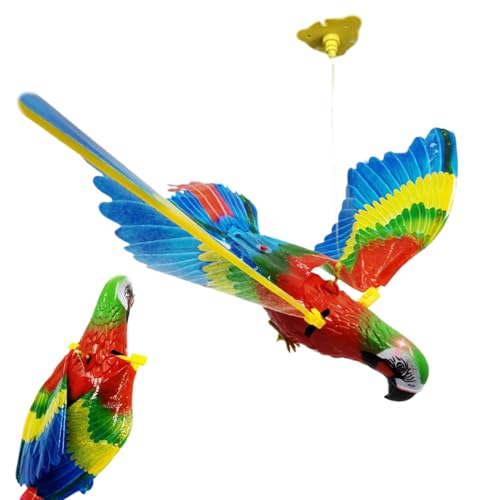 Interaktives Fliegendes Vogel Spielzeug Für Katzen | Fliegendes Interaktives Katzenspielzeug Mit Licht Und Geräuschen | Aufhängbares Elektronisches Simulationsspielzeug | Zur Förderung Von von Luckxing
