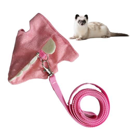 Kaninchen Geschirr - Verstellbares Kleines Geschirr Und Leine Set | Für Kleintiere Beim Spazieren Fotografie Fest Niedlich Bequem Frettchen Kaninchen Geschirr - Verstellbares Kleines Geschirr Und Leine Set | Für Kleintiere Beim Spazieren Fotografie Fest Niedlich Bequem Frettchen von Luckxing