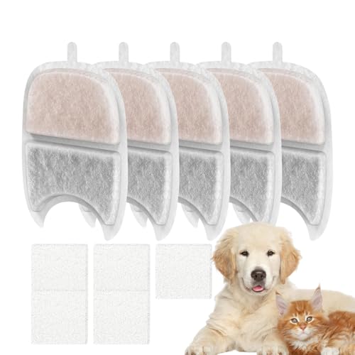 Katzenbrunnenfilter - 5X Nachfüllfilter Mit Schwämmen Für Trinkwasserspender - Dreifaches Filtersystem Für Trinkwasseranlagen Im Haushalt Und Wohnbereich Katzenbrunnenfilter - 5X Nachfüllfilter Mit Schwämmen Für Trinkwasserspender - Dreifaches Filtersystem Für Trinkwasseranlagen Im Haushalt Und Wohnbereich von Luckxing
