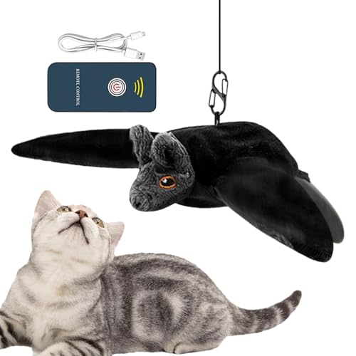 Luckxing Flatterndes -Katzenspielzeug, interaktives Katzenspielzeug - Ferngesteuerter Schlagschläger mit Katzenminze - Haustier-Übungsspielzeug, Spielzeug mit schlagenden Flügeln für Luckxing Flatterndes -Katzenspielzeug, interaktives Katzenspielzeug - Ferngesteuerter Schlagschläger mit Katzenminze - Haustier-Übungsspielzeug, Spielzeug mit schlagenden Flügeln für von Luckxing