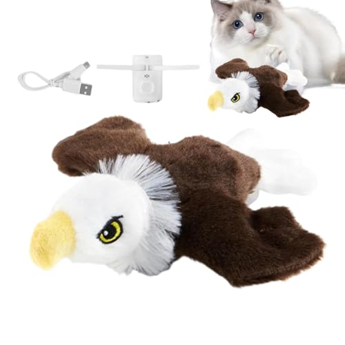 Luckxing Fliegendes Vogel-Katzenspielzeug, flatterndes Vogel-Katzenspielzeug - Automatisch springendes, bewegliches Vogel-Katzenspielzeug,Springendes, bewegliches Vogel-Katzenspielzeug mit Luckxing Fliegendes Vogel-Katzenspielzeug, flatterndes Vogel-Katzenspielzeug - Automatisch springendes, bewegliches Vogel-Katzenspielzeug,Springendes, bewegliches Vogel-Katzenspielzeug mit von Luckxing
