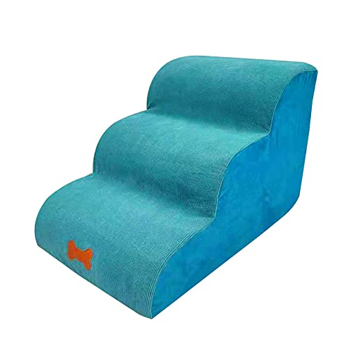Luckxing Haustiertreppe 3 Stufen, Hundetreppe Katzentreppe Für Sofa Bett, rutschfest Haustiertreppe Hundetreppe Leiter Haustiertreppe Stufen Sofa Bett Leiter Aus Für Kleine Hunde Welpe Katzen von Luckxing